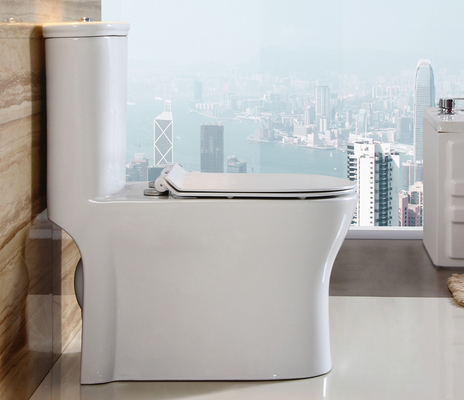 Beli Penghematan Air Siphon Single Piece Toilet Upper Cistern Mengintip Toilet Cina pembuatan online