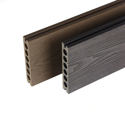 Beli 3D Outdoor Wood Plastic Composite Flooring WPC Floor Panel 140x25mm Brown Insulation Courtyard Platform pembuatan online