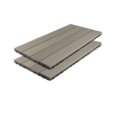 Beli Garden Grid WPC Decking Boards Self Split 71x11mm Floor Grey WPC Buckle Stitching Floor pembuatan online