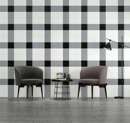 Beli 200x200mm Hitam Putih Abu-abu Keramik lantai genteng pembuatan online