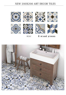 Beli Lantai Keramik Biru Rustikal 20x20cm untuk Kamar Mandi dan Balkon pembuatan online