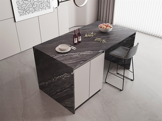Beli 1420x2700mm Anti-Slip Gray Sandstone Indoor Floor Matt Sintered Stone Slab Untuk Rumah Dan Ruang Makan pembuatan online