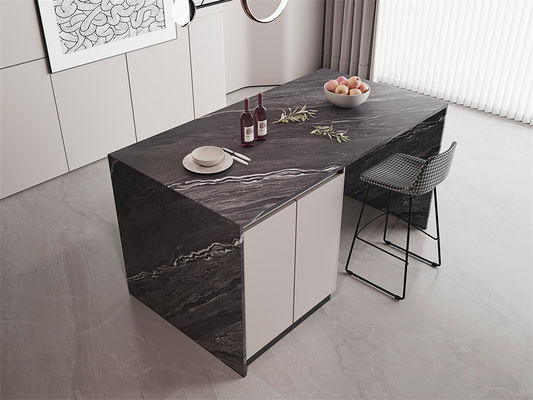 Beli Lempengan Batu Sinter Abu-abu Anti-Selip 1420x2700mm untuk Lantai Dalam Ruangan pembuatan online