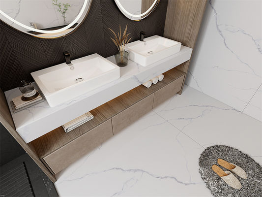 Beli Karrara tahan asam Matt Sintered Stone Slab 1420x2700mm pembuatan online