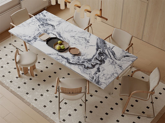 Beli Lempengan Batu Sinter Polished 1600x3200mm untuk Ruang Makan pembuatan online