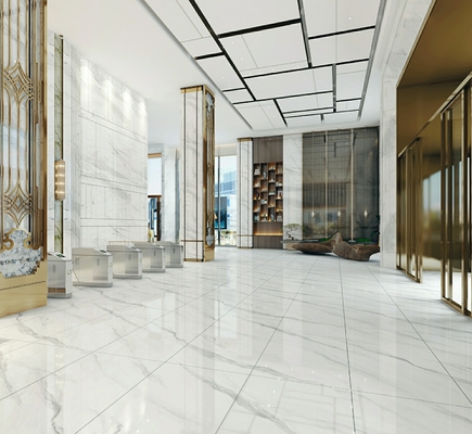Beli Lantai Dalam 900x1800x9mm Anti-Slip Putih Polished Kaca Porselen Genteng Untuk Renovasi Dan Dekorasi pembuatan online