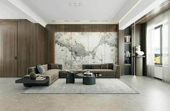 Beli Ubin Porselen Glasir Putih Dipoles 900x1800mm untuk Lantai dan Dinding pembuatan online