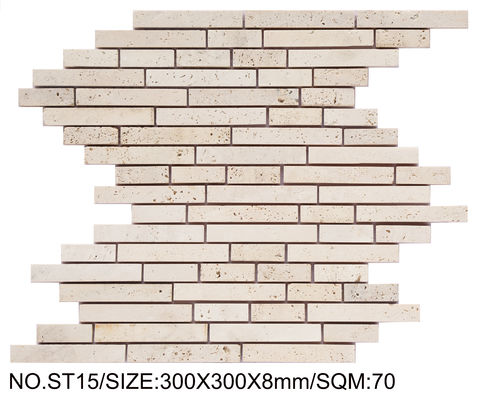 Beli Mosaik Batu Alam Kuning Terang Tahan Lama 300x300mm Untuk Kamar Tidur dan Dapur pembuatan online