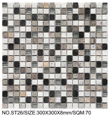 Beli Mosaik Batu Alam Persegi 300x300mm yang Elegan dan Tahan Lama untuk Kamar Tidur dan Kantor pembuatan online