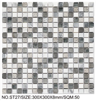Beli Pakaian-tahan dan tahan noda Square 300x300mm Batu Alam Mosaik Untuk Bangunan Dan Proyek pembuatan online