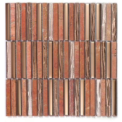 Beli Mosaik Batu Alam Dinding Interior 282x294mm yang Menakjubkan untuk Ruang Makan dan Dekorasi Kreatif pembuatan online