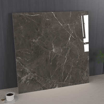 Beli Stylish and Durable 1mx1m Marble Porcelain Glazed Polished Tiles For Balcony Dark Gray MOQ 100CTNS pembuatan online