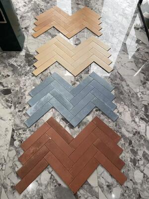 Beli Elegant dan Retro 75x300mm Matt Keramik Wall Tile Untuk Ruang Makan pembuatan online