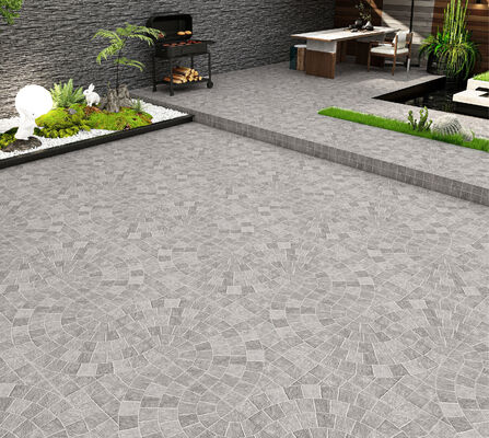 Beli Ubin Keramik Paving Abu-abu Muda 600x600mm Ubin Luar Ruangan Tahan Noda untuk Kotak pembuatan online