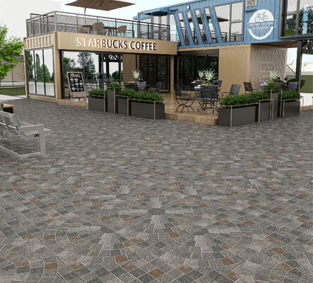 Beli Ubin Keramik Paving Matt Retro Tahan Aus Abu-abu 600x600mm Ubin Luar Ruangan untuk Halaman pembuatan online