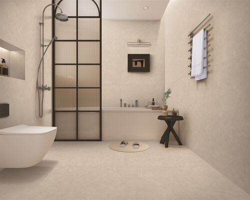 membeli Tahan noda elegan dan tahan lama Beige Grigio Khusus Kaca Matt Lantai Indoor Porselen Genteng 600x1200mm Untuk ruang tamu dan kamar tidur pembuatan online