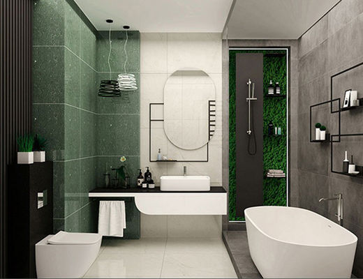 Beli Ubin Lantai Porselen Mengkilap Semangka Hijau 600x600mm pembuatan online