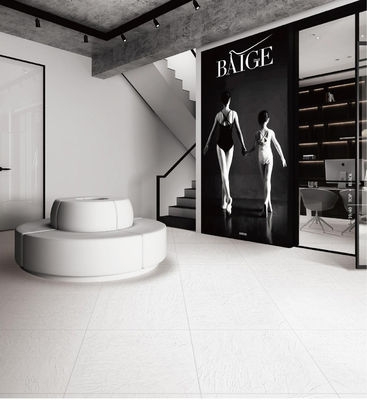 Beli 10mm Full Body Porcelain Tile 600x600mm Matt Putih lantai kamar mandi pembuatan online