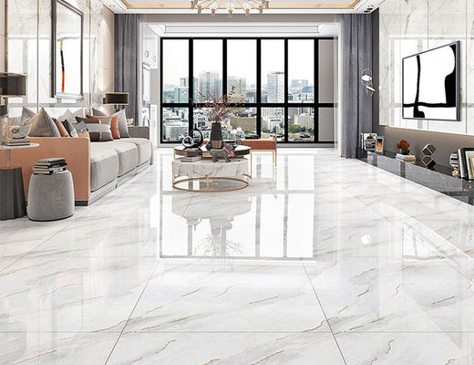 Beli 80x80 cm SASO Warna Emas Ubin Lantai Porselen Putih Mengkilap Dekorasi Carrara CIQ pembuatan online
