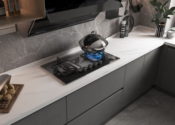 Beli 15mm Tebal Sintered Stone Slabs Cararra Marble Countertop pembuatan online