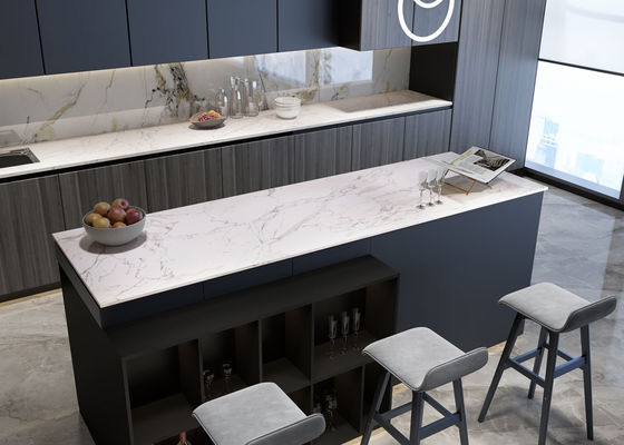 Beli OEM Carrara White Sintered Stone Slabs Tebal 15mm pembuatan online