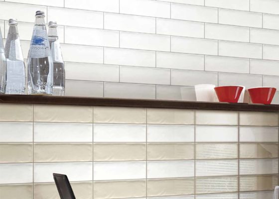 Beli Modern 3D Inkjet Glossy Keramik Wall Tile 75x300mm tahan asam pembuatan online