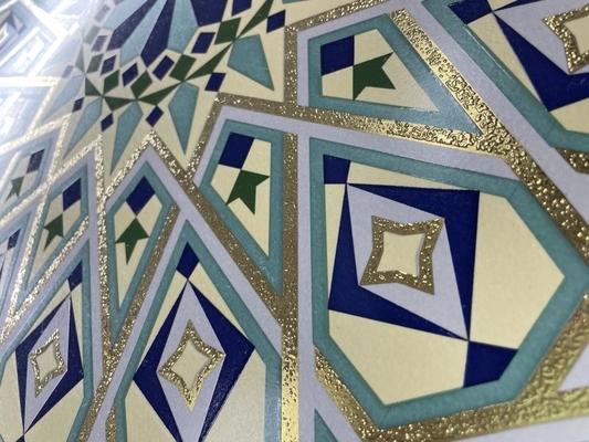 Beli Ubin Lantai Porselen Berlapis Emas 600x600mm Grade AAA pembuatan online