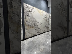 900x1800x9mm Lantai Kaca Polished anti-slip genteng kuning muda untuk ruang tamu