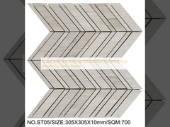 Kualitas AAA dan Mosaik Kolam Renang Bata Api 305x305mm