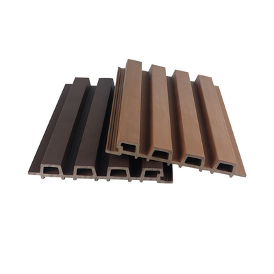 Waterproof WPC Cladding Panel Floor Outdoor Grey 28x217mm Untuk Dekorasi Kolam Renang