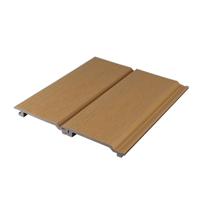 Kelembaban-buktinya 145x20.5mm Lantai Eksterior Panel WPC Cladding Untuk Taman Dan Lantai Lantai Wall Board Untuk Villa