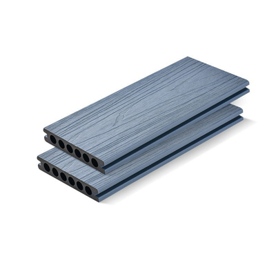 138x23mm WPC Decking Boards Grey Co - Extruded Wood Plastic Outdoor Flooring Garden Terrace