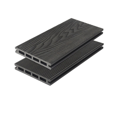 3D Deep Embossed WPC Decking Board 145x22mm Decking Grey Engineering Garden