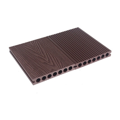 145x22mm Wood Plastic Composite Wpc Flooring 3D Deep Embossed Board Balkon Taman Luar Ruangan