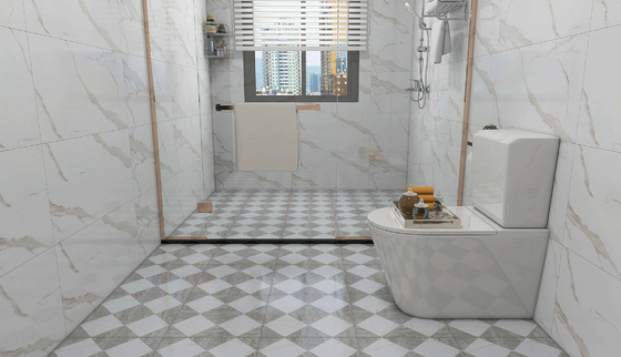 Kaca Matt 400x400mm Indoor Keramik Rustik Jubin Lantai Gray Wall Tile Non Slip