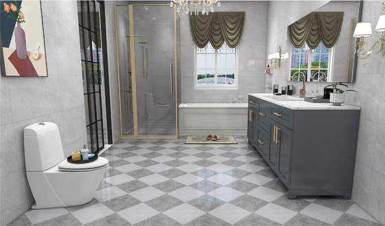 Ubin Keramik Rustic Matt Abu-abu 400x400mm Lantai Dinding Dalam Ruangan