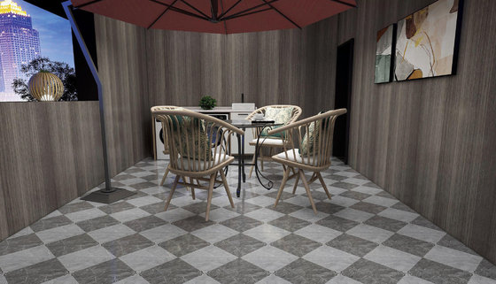 Matt Kaca Keramik Genteng untuk ruang tamu dan wajah bayi Gray Indoor Wall Tile 40x40cm untuk kamar mandi