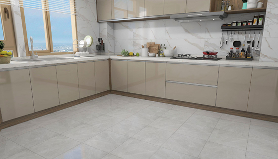 Kaca Matt Keramik Genteng Rustik Untuk Rekonstruksi Dan 400x400mm Interior Floor Tile Gray Untuk Dekorasi