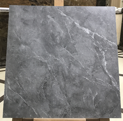 Menolak Pakaian 400x400mm Lantai Indoor Marmer Look Keramik Rustik Jubin Dan Wajah Bayi Jubin Dinding Abu-abu Untuk Dekorasi Dan Proyek