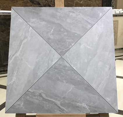 Waterproof 400x400mm Keramik Genteng Rustik Untuk Ruang Tamu Dan ramah lingkungan Bayi Wajah Kaca Gray Wall Tile Untuk Dapur