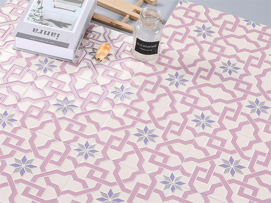 Dekoratif 200x200mm Keramik Rustik Tile Untuk Kamar Mandi Dan Kelas AAA Wall Tile Untuk Bangunan