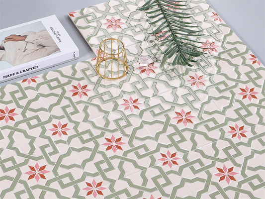 Karpet Keramik Rustik Berkualitas 200x200mm Untuk Ruang Tamu Dan Karpet Dinding Beige Dan Pink Untuk Ruang Tidur