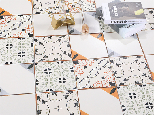 Beige tahan lama 20x20cm Di dalam dinding Keramik genteng untuk ruang tamu dan ruang makan