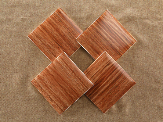 Brown 152x152mm Indoor Keramik Tembok Kotak Roti Untuk Kantor Dan Dekorasi