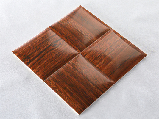 Warna coklat gelap 152x152mm Ruang Interior Persegi Keramik Tembok Kotak Roti Untuk Kamar Mandi Dan Kantor