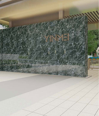 Non-Slip Green Luxury Stone 60x120cm Full Polished Kaca Eksterior Curatin Wall Tile Untuk Taman
