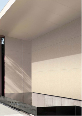 Batu kapur tahan aus Beige Mat 60x120cm dinding tirai luar porselen untuk halaman