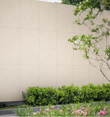 Anti-Slip Beige 60x120cm Matte Outdoor Limestone Curtain Wall Porcelain Tiles Untuk Square Dan Bangunan