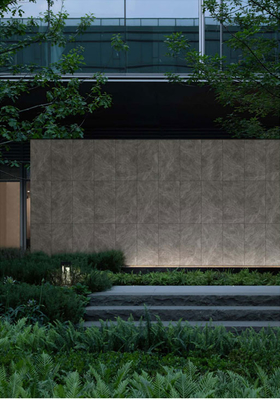 No Fade Gray Matt Antique Finish External Curtain Background Wall Tile 60x120cm Untuk Teras Dan Bangunan