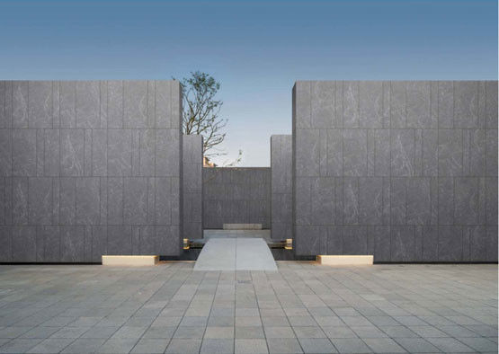 Ubin Batu Luar Ruangan Antik Matte Abu-Abu Tua 600x1200mm